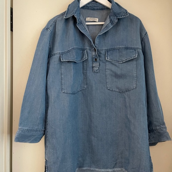 Zara Tops - Zara Denim Pullover Tunic